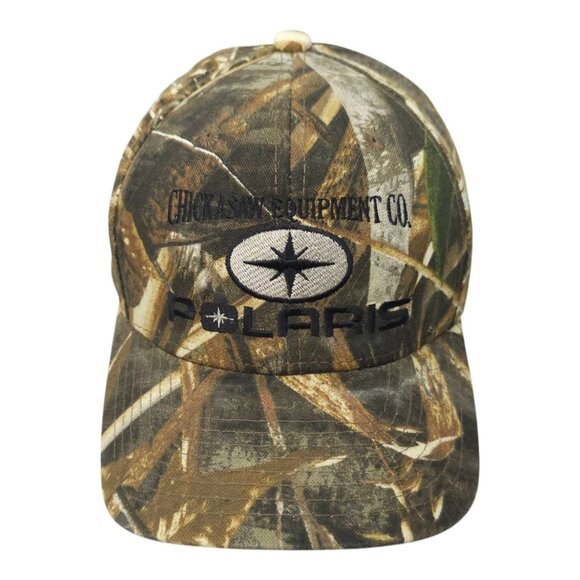Realtree Chickasaw Equipment Camo Snapback Cap Trucker Baseball Hunting Hat - Picture 14 of 14